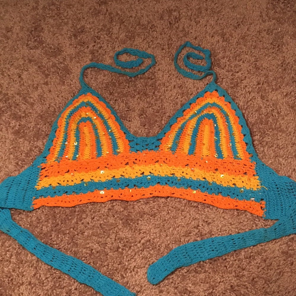 Hand-made crochet top